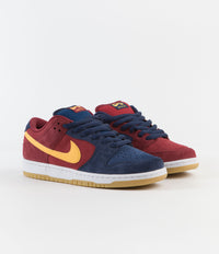 Nike SB Dunk Low Pro 'Barcelona' Shoes - Navy / University Gold - Gym Red - Court Blue thumbnail