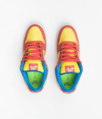 Nike SB Dunk Low Pro 'Bart Simpson' Shoes - Habanero Red / White - Blue Hero thumbnail