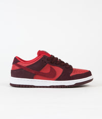 Nike SB Dunk Low Pro Cherry Shoes - Burgundy Crush / Team Red - University Red thumbnail