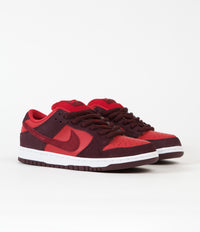 Nike SB Dunk Low Pro Cherry Shoes - Burgundy Crush / Team Red - University Red thumbnail