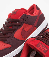 Nike SB Dunk Low Pro Cherry Shoes - Burgundy Crush / Team Red - University Red thumbnail