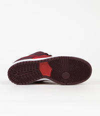 Nike SB Dunk Low Pro Cherry Shoes - Burgundy Crush / Team Red - University Red thumbnail