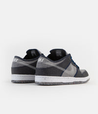 Nike SB Dunk Low Pro E Shoes - Dark Grey / White - Dark Grey - Electric Green thumbnail