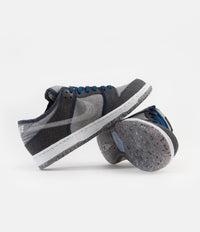 Nike SB Dunk Low Pro E Shoes - Dark Grey / White - Dark Grey - Electric Green thumbnail