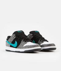 Nike SB Dunk Low Pro 'Elephant' Shoes - Medium Grey / Clear Jade - Black - White thumbnail