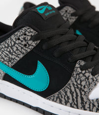 Nike SB Dunk Low Pro 'Elephant' Shoes - Medium Grey / Clear Jade - Black - White thumbnail