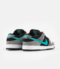 Nike SB Dunk Low Pro 'Elephant' Shoes - Medium Grey / Clear Jade - Black - White thumbnail