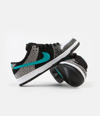 Nike SB Dunk Low Pro 'Elephant' Shoes - Medium Grey / Clear Jade - Black - White thumbnail