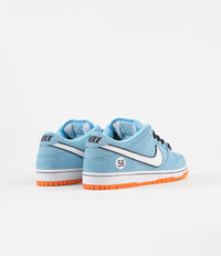 Nike SB Dunk Low Pro 'Gulf' Shoes - Blue Chill / White - Safety Orange - Black thumbnail