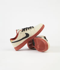 Nike SB Dunk Low Pro 'Hennessy' Shoes - Muslin / Black - Muslin - Rugged Orange thumbnail