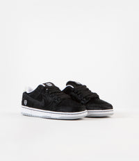 Nike SB Dunk Low Pro Medicom Preschool Shoes - Black / Black - White thumbnail
