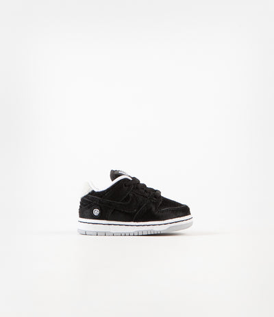 Nike SB Dunk Low Pro Medicom Toddler Shoes - Black / Black - White