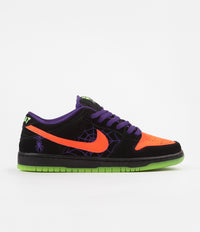Nike SB Dunk Low Pro 'Night Of Mischief' Shoes - Black / Total Orange - Court Purple - Volt thumbnail