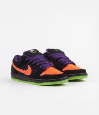 Nike SB Dunk Low Pro 'Night Of Mischief' Shoes - Black / Total Orange - Court Purple - Volt thumbnail