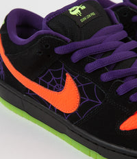 Nike SB Dunk Low Pro 'Night Of Mischief' Shoes - Black / Total Orange - Court Purple - Volt thumbnail