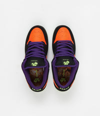 Nike SB Dunk Low Pro 'Night Of Mischief' Shoes - Black / Total Orange - Court Purple - Volt thumbnail