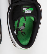Nike SB Dunk Low Pro OG 'Panda Pigeon' Shoes - Black / White - Green Gusto thumbnail