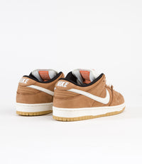 Nike SB Dunk Low Pro Orange Label Shoes - Dark Russet / Sail - Dark Russet - Black thumbnail