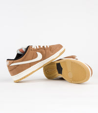 Nike SB Dunk Low Pro Orange Label Shoes - Dark Russet / Sail - Dark Russet - Black thumbnail