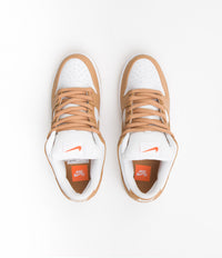Nike SB Dunk Low Pro Orange Label Shoes - Light Cognac / Light Cognac - White - Light Cognac thumbnail