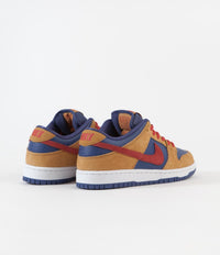 Nike SB Dunk Low Pro 'Papa Bear' Shoes - Wheat / Light Fusion Red - Dark Purple Dust - White thumbnail