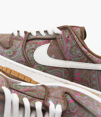 Nike SB Dunk Low Pro Premium 'Paisley' Shoes - Cacao Wow / Summit White - Rough Green thumbnail