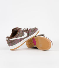 Nike SB Dunk Low Pro Premium 'Paisley' Shoes - Cacao Wow / Summit White - Rough Green thumbnail