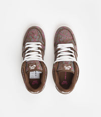 Nike SB Dunk Low Pro Premium 'Paisley' Shoes - Cacao Wow / Summit White - Rough Green thumbnail