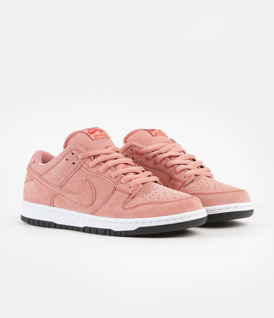Nike SB Dunk Low Pro Premium 'Pink Pig' Shoes - Atomic Pink / Atomic Pink - University Red