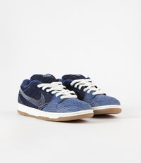 Nike SB Dunk Low Pro Premium 'Sashiko' Shoes - Mystic Navy / Sail - Mystic Navy thumbnail