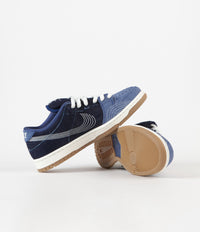 Nike SB Dunk Low Pro Premium 'Sashiko' Shoes - Mystic Navy / Sail - Mystic Navy thumbnail