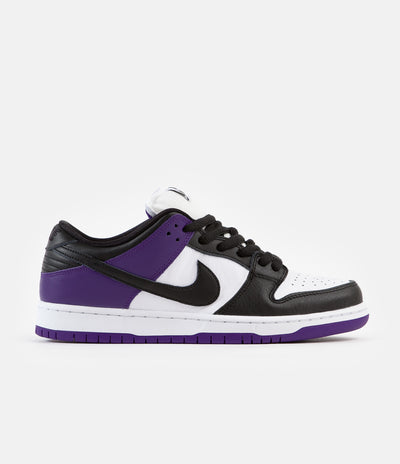Nike SB Dunk Low Pro Shoes - Court Purple / Black - White - Court Purple