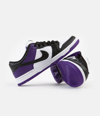 Nike SB Dunk Low Pro Shoes - Court Purple / Black - White - Court Purple thumbnail