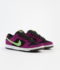Nike SB Dunk Low Pro 'ACG Terra' Shoes - Red Plum / Citron - Black - Taxi thumbnail