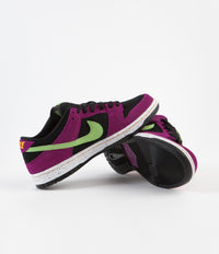 Nike SB Dunk Low Pro 'ACG Terra' Shoes - Red Plum / Citron - Black - Taxi thumbnail