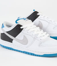 Nike SB Dunk Low Pro Shoes - White / Neutral Grey - Black - Laser Blue thumbnail