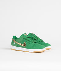 Nike SB Dunk Low Pro 'St. Patrick's Day' (Preschool) Shoes - Lucky Green / Metallic Gold - Lucky Green thumbnail
