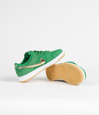 Nike SB Dunk Low Pro 'St. Patrick's Day' (Preschool) Shoes - Lucky Green / Metallic Gold - Lucky Green thumbnail