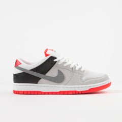 Nike SB Orange Label Dunk Low Pro Shoes - Neutral Grey / Cool Grey - Black - Infrared