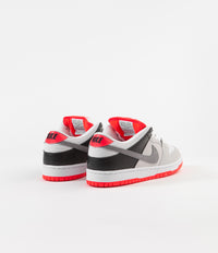 Nike SB Orange Label Dunk Low Pro Shoes - Neutral Grey / Cool Grey - Black - Infrared thumbnail