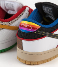 Nike SB Dunk Low Pro 'What The P-Rod' Shoes - Sport Red / Black - Varsity Maize - Volt thumbnail