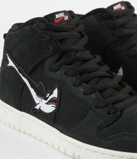 Nike SB Orange Label Dunk High Pro 'Oski' Shoes - Black / White - Black - Sail thumbnail