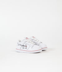 Nike SB Orange Label Dunk Low Pro 'Oski' Toddler Shoes - White / Cool Grey - White - White thumbnail