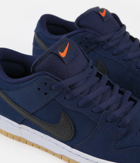 Nike SB Orange Label Dunk Low Pro Shoes - Midnight Navy / Black - Midnight Navy thumbnail
