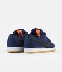 Nike SB Orange Label Dunk Low Pro Shoes - Midnight Navy / Black - Midnight Navy thumbnail