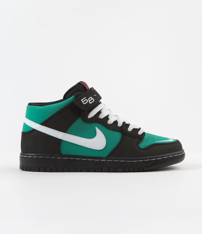 Nike SB Orange Label Dunk Mid Pro 'Griffey Jr’ Shoes - Black / White - Black - Fresh Water