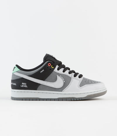 Nike SB Orange Label 'VX1000' Dunk Low Pro Shoes - Smoke Grey / Pure Platinum - Off Noir