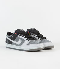 Nike SB Orange Label 'VX1000' Dunk Low Pro Shoes - Smoke Grey / Pure Platinum - Off Noir thumbnail