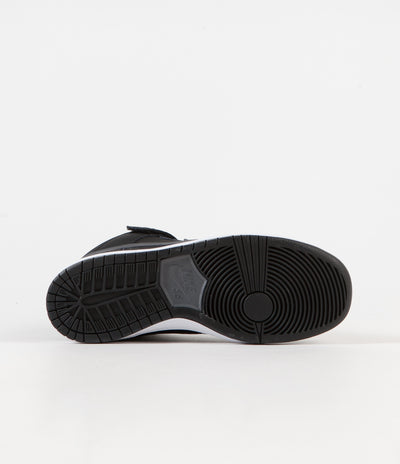 Nike SB Orange Label Dunk Mid Pro Shoes - Black / Dark Grey - Black - White