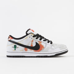 Nike SB 'Raygun Tie-Dye' Dunk Low Pro Shoes - White / Black - Orange Flash - Del Sol